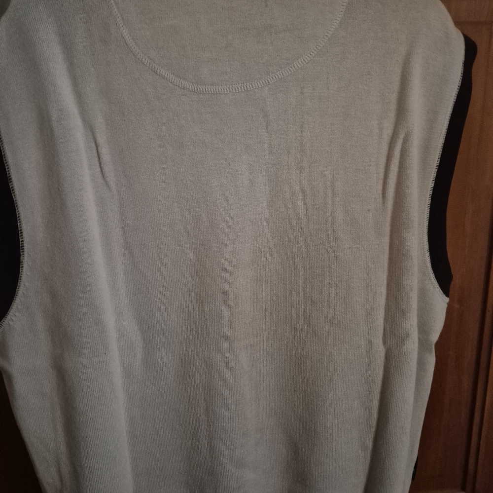 Men's Marc Ecko Argyle Sweater Vest - Black and Gray - Picture 6 of 8